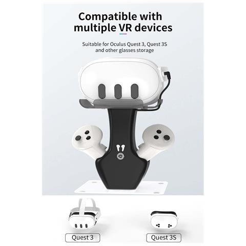 Dock Di Ricarica E Supporto Controller Per Oculus Quest 3/4s - Foto 7