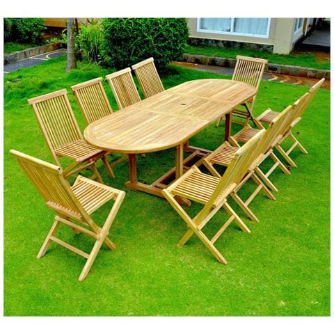 Kajang Tavolo Ovale + 10 Sedie - Foto 2