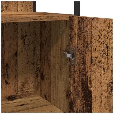 Set di Mobili da Bagno 3 Pezzi Legno Antico - Foto 9