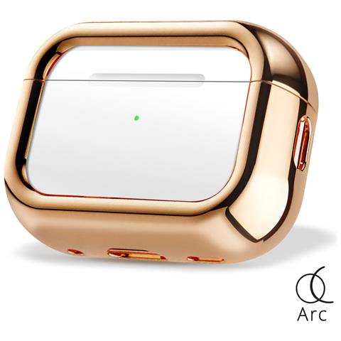 Custodia Airpods Pro / Pro 2 In Alluminio Aerospaziale, Protezione Antiurto Da 3 M, Rosa Champagne - Foto 1