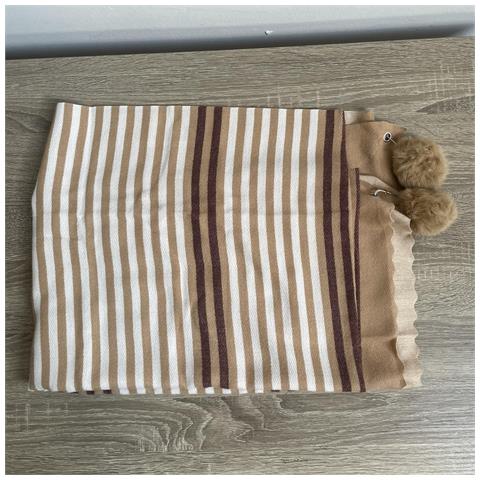 Sciarpa Pashmina Da Donna, Abito Da Sera - Marrone-bianco - Foto 1