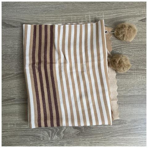 Sciarpa Pashmina Da Donna, Abito Da Sera - Marrone-bianco - Foto 3