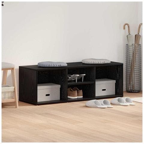 Párnázott tárolópad Rovere nero 102 x 35 x 35 cm - Foto 2