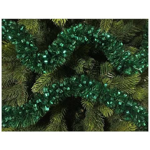 Decoración De Navidad Dthoma, Adorno Navideño, Ornamento De Navidad, Decoración Festiva, Made In Italy, 1000x8 H8 Cm, Verde - Foto 1