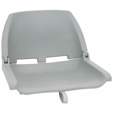 Set Sedile Barca Pieghevole 2pz Senza Cuscino Grigio 48x51x41cm - Foto 2