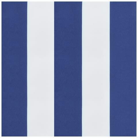 Cuscini Sedia Schienale Basso 2 pz a Righe Blu e Bianche Oxford - Foto 9