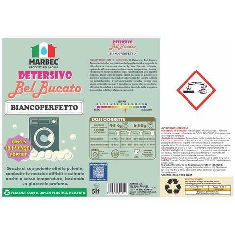 Detersivo Belbucato Biancoperfetto 5ltx4pz - Foto 2