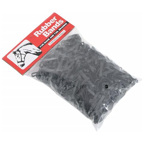 Elastici per Trecce Cavallo 500 pz Neri in Silicone - Foto 1
