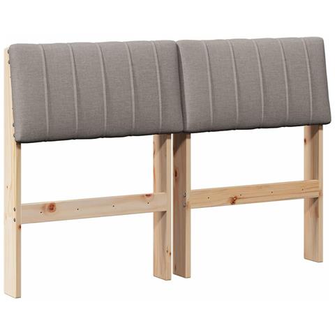 Testiera imbottita Talpa 120 cm Pino massello - Foto 1