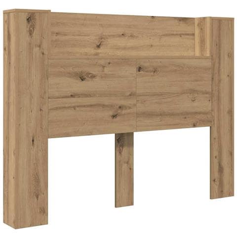 Testiera con lo scaffale Rovere artigianale 140 x 17 x 104,5 cm - Foto 1