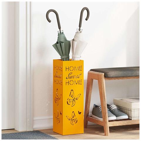 Supporto per Ombrellone Senape 15.5 x 15.5 x 49 cm Metallo - Foto 2