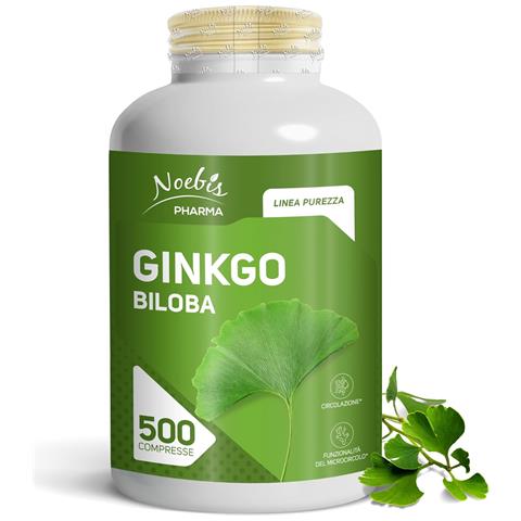 Ginkgo Biloba 500 Compresse - Estratto Secco di Foglie - Microcircolo e Circolazione - Foto 1