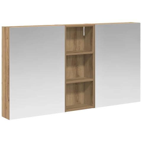 Set di Armadi da Bagno con lo scaffale 3 pcs 130 x 14,5 x 70 cm - Foto 1