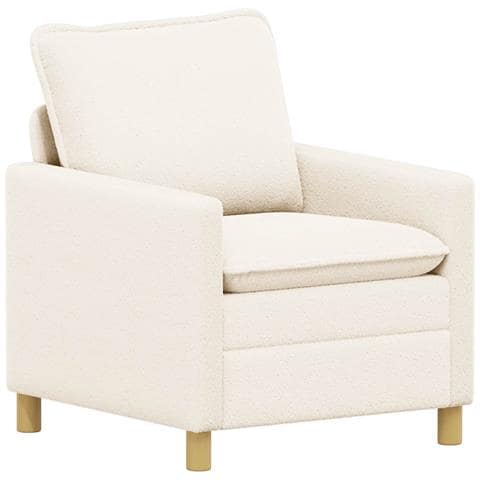 Divano Crema 76 x 81 x 87,5 cm Tessuto - Foto 1