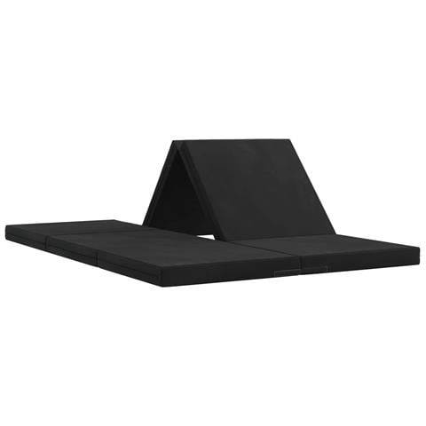 Divano Letto Pieghevole 140 x 67 x 45 cm Nero - Foto 1