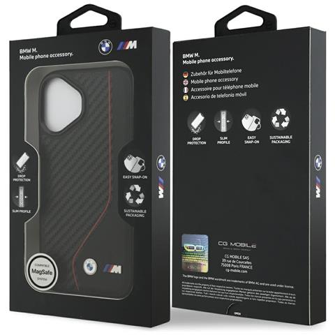 Custodia Per Iphone 17 Nera Magsafe Bmw M Carbon Line - Foto 7