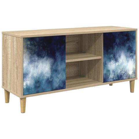 Mobile TV RAALTE 102 x 33 x 50 cm Sonoma Legno ingegnerizzato - Foto 1