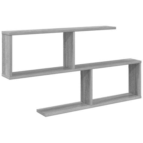 Scaffale da parete Sonoma grigio 100 x 12 x 50,5 cm - Foto 1