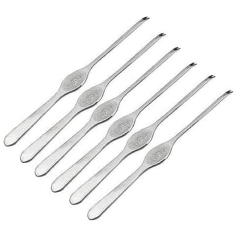 62976 - Set di 6 ganci per frutti di mare in acciaio inossidabile - Foto 1