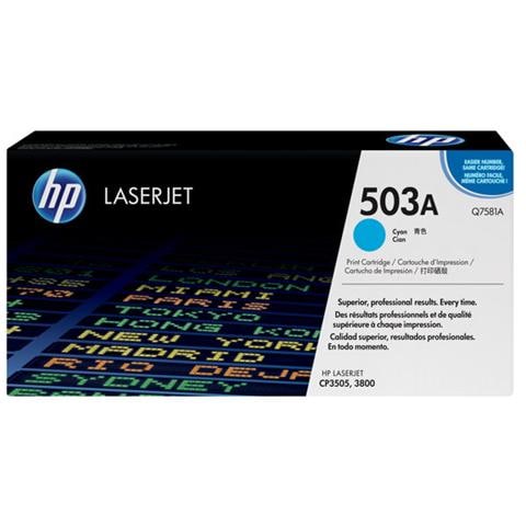 Q7581AC Toner Originale Ciano Color Laserjet 3800 Capacità 6000 Pagine - Foto 1