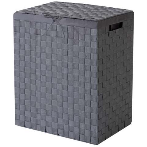 Cesto Portabiancheria Rettangolare Stan Grigio - Foto 1