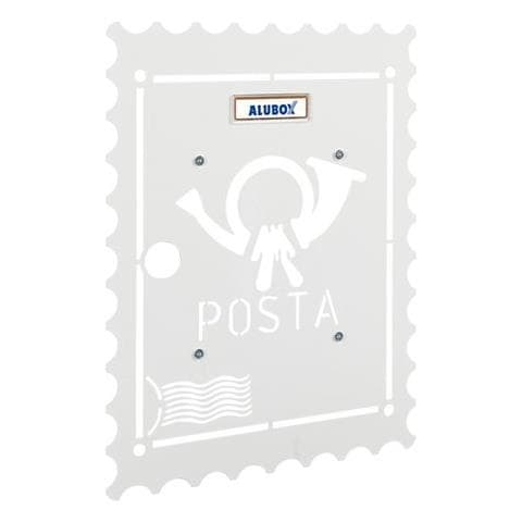 Frontale ""francobollo"" Per Cassetta Postale ""mia"" Bianco - 08miaplbollobi - Foto 1