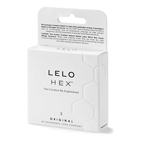 HEX Preservativi Reinventati - Nuovi Profilattici ultra sottili e resistenti per sensazioni extra - Leggermente lubrificati - 1 scatola 3 pezzi - Foto 2