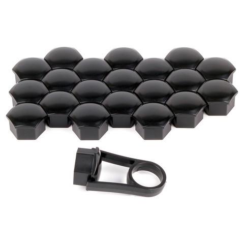 Black Nut Caps, 20 Copribulloni In Abs - Ø 17 Mm - Foto 2