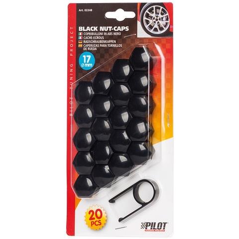 Black Nut Caps, 20 Copribulloni In Abs - Ø 17 Mm - Foto 3