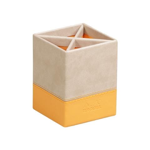 Portapenne Scrivania 8x8x11 Beige - Foto 1