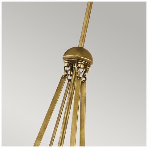 Elstead - Aster 3 Pendant Light - Ottone Naturale Kl / aster / p Nbr - Foto 9