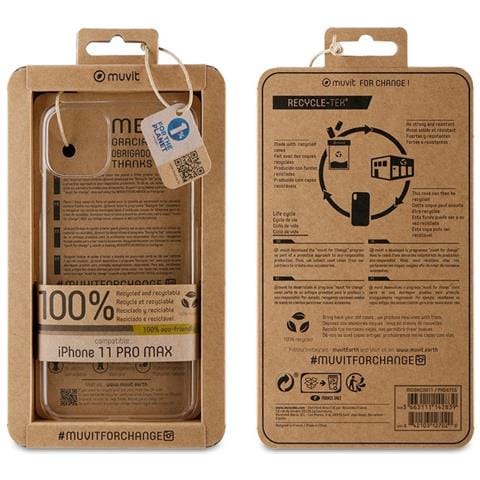 Muvit Per Il Cambiamento Di Copertura Iphone Di Apple Ha 11 Pro Max Trasparente - Foto 7