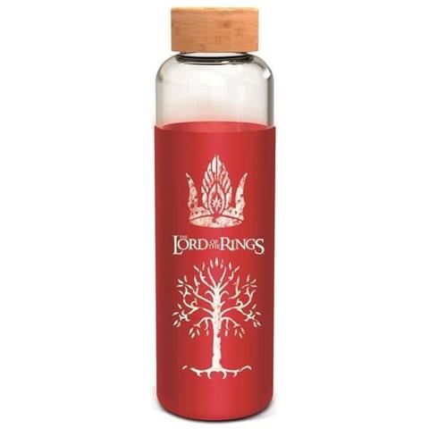 Bottiglia - Stor - Il Signore Degli Anelli - Vetro Con Custodia In Silicone - Riutilizzabile - 585 Ml - Foto 1