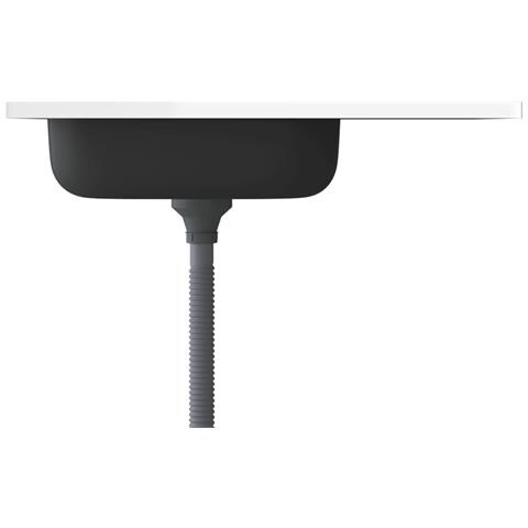 Lavello da Cucina con Scarico Argento 800x500x155 in Acciaio - Foto 2