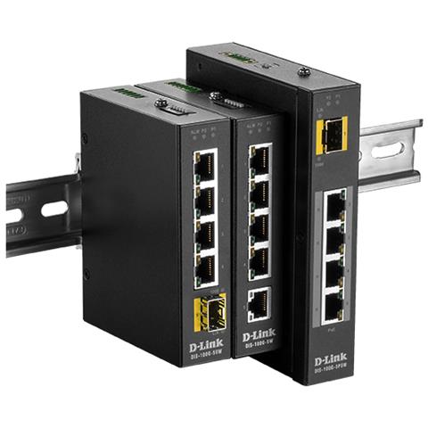 DIS-100G-5PSW Switch L2 Gigabit Ethernet 5Porte con 4 x 10/100/1000 (PoE) + 1 slot 100/1000 SFP Dedicate - Foto 2