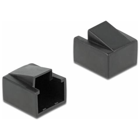 86470 Copertura di sicurezza per presa elettrica RJ-45 Nero 10 pezzo (i) - Foto 3