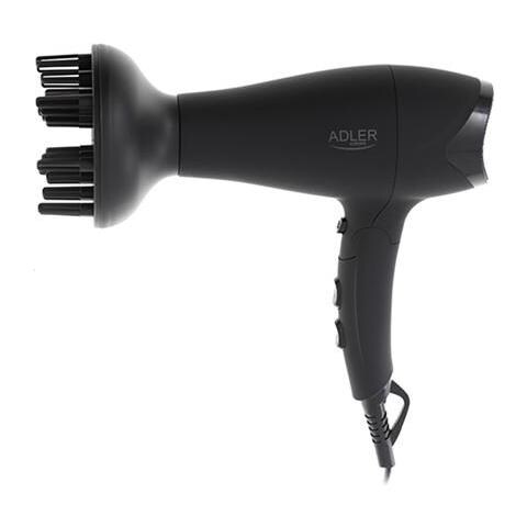 Asciugacapelli Ad 2267 2100 W, Numero Impostazioni Temperatura 3, Ugello Diffusore, Nero - Foto 2