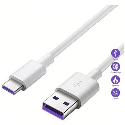 Cavo Dati E Ricarica Type C Originale Ap81 Fast Charging 5a White Bulk - Foto 3