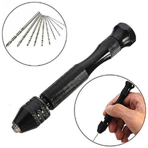 Trapano A Mano Con 10 Punte Diverse Black - Foto 1