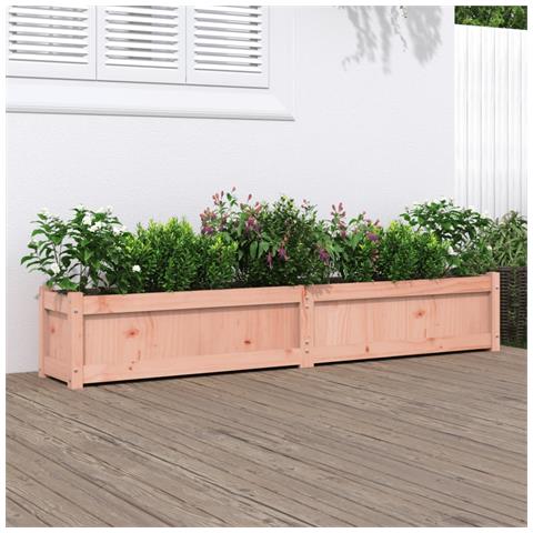 Fioriera Da Giardino 180x31x31 Cm In Legno Massello Di Douglas - Foto 1