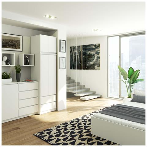 Sopralzo per armadio S60, 60x51x55 cm, Colore Bianco - Foto 7