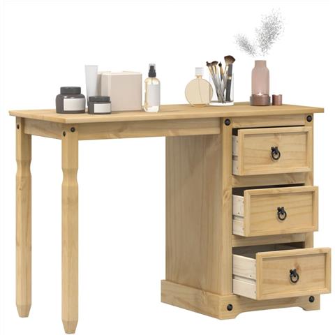 Toeletta Corona 110x47x75 cm in Legno Massello di Pino - Foto 1