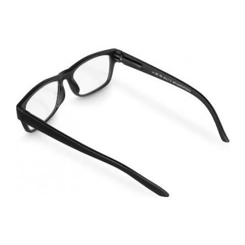 00096227 Occhiali Di Moda Unisex Rettangolo Montatura Piena Nero - Foto 3