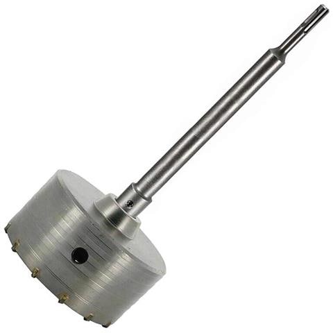 Fresa A Tazza 120 Mm Carotatrice Muro Asta Sds Plus 50 Cm Prolunga Da Trapano - Foto 1