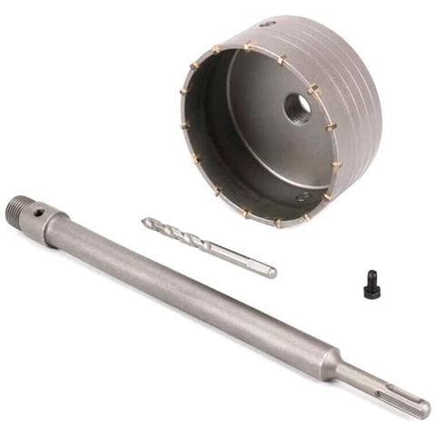 Fresa A Tazza 120 Mm Carotatrice Muro Asta Sds Plus 50 Cm Prolunga Da Trapano - Foto 2