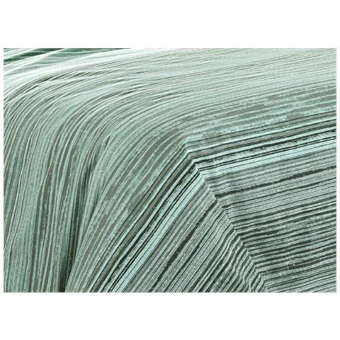 Copripiumino Sacco Piumone 100% Cotone Made In Italy Disegno Padel Matrimoniale Verde - Foto 2