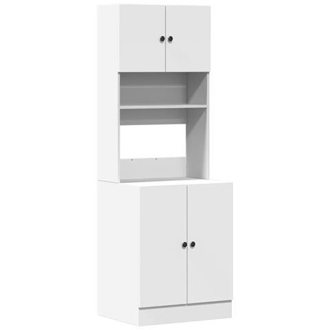 Mobile Da Cucina Bianco 60x50x180 Cm Legno Multistrato - Foto 2