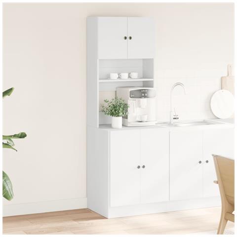 Mobile Da Cucina Bianco 60x50x180 Cm Legno Multistrato - Foto 3