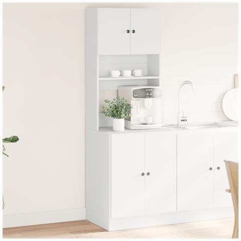 Mobile Da Cucina Bianco 60x50x180 Cm Legno Multistrato - Foto 1