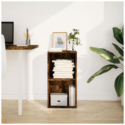 Libreria Rovere Fumo 40x30x77 Cm In Legno Multistrato - Foto 3
